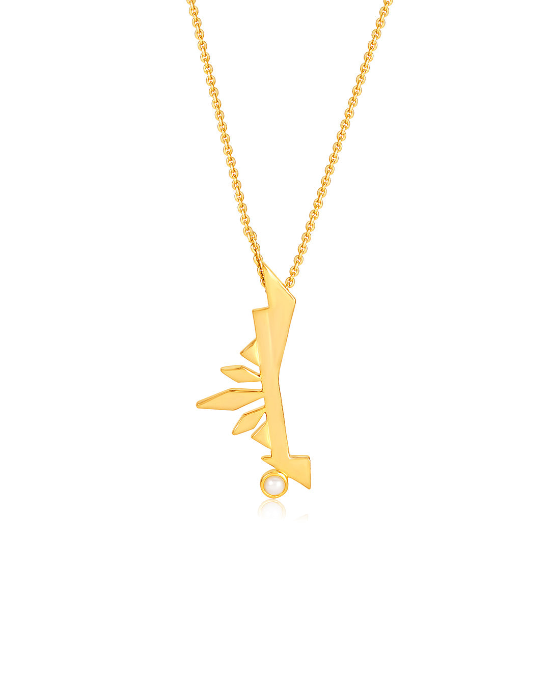 Geometric Sunshine Pendant Necklace