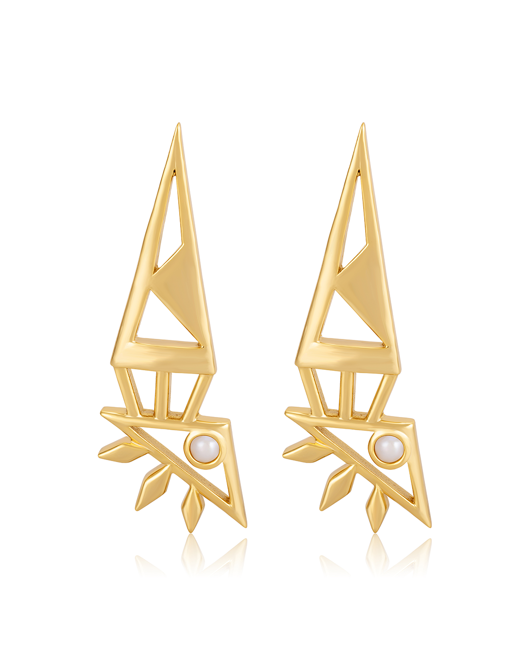 Triangular Goddess Earring